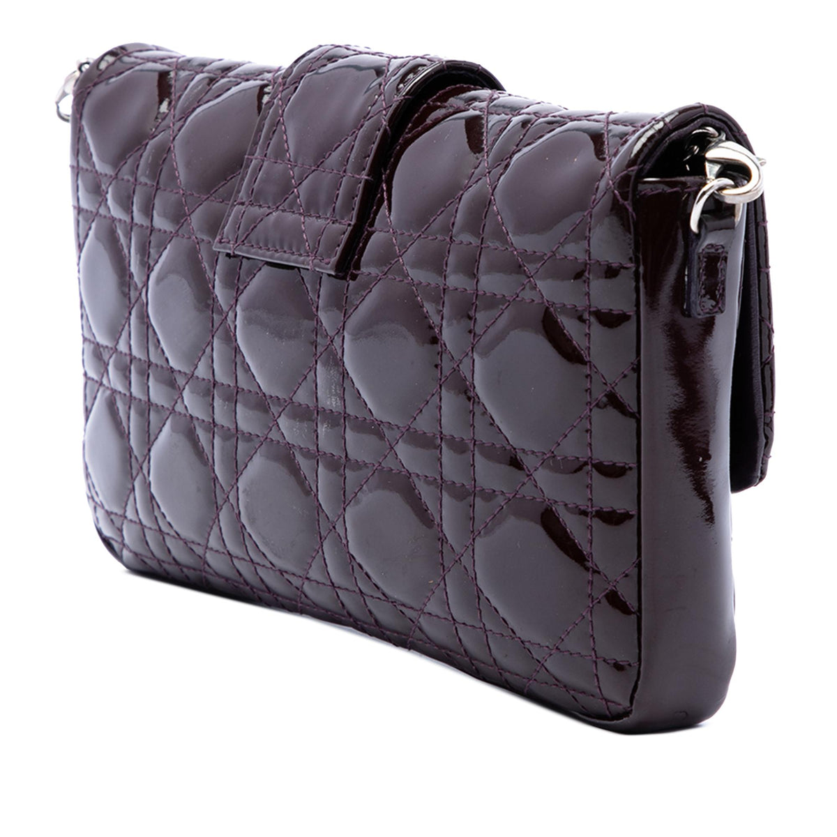 Dior Patent Cannage New Lock Pouch Crossbody