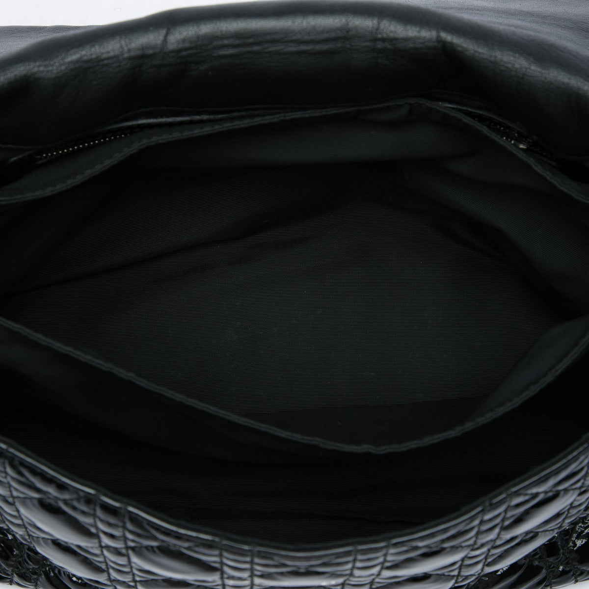 Dior Patent Cannage New Lock Shoulder Bag