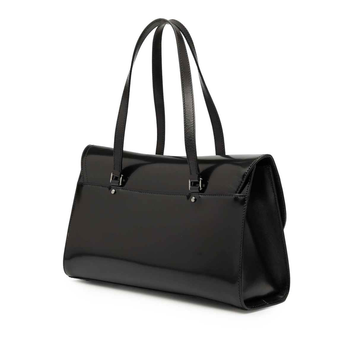 Dior Patent Flap Saddle Bag