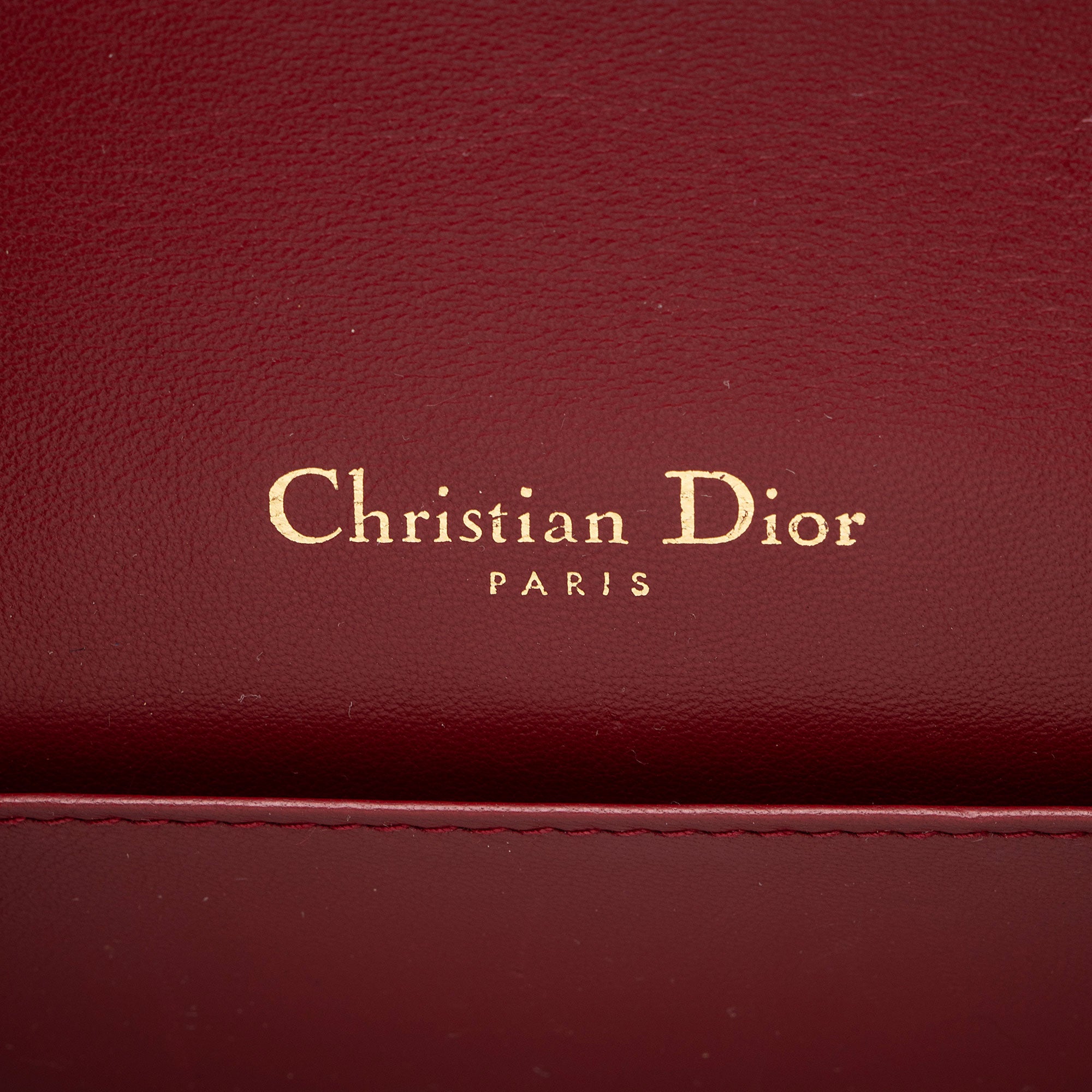 Dior Patent Leather Cannage Lady Dior Wallet on Chain (SHF-w2ghq7)