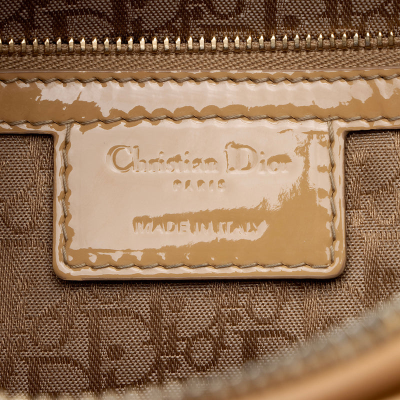 Dior Patent Leather Lady Dior Large Tote (SHF-EZ4EwJ)