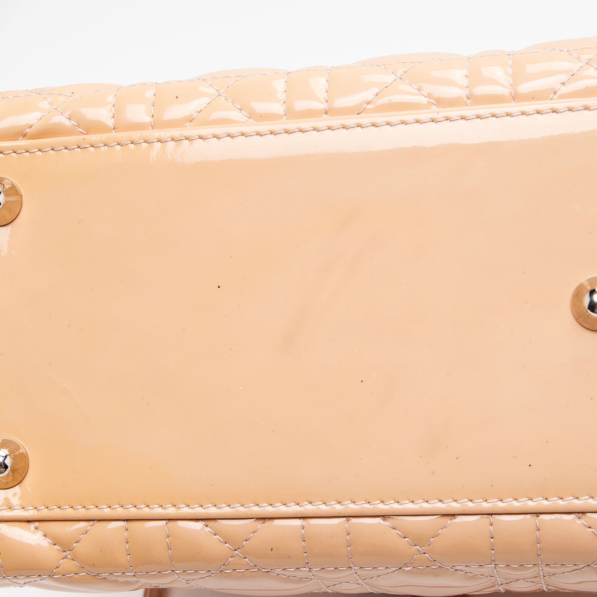 Dior Patent Leather Lady Dior Large Tote (SHF-2qzbI4)