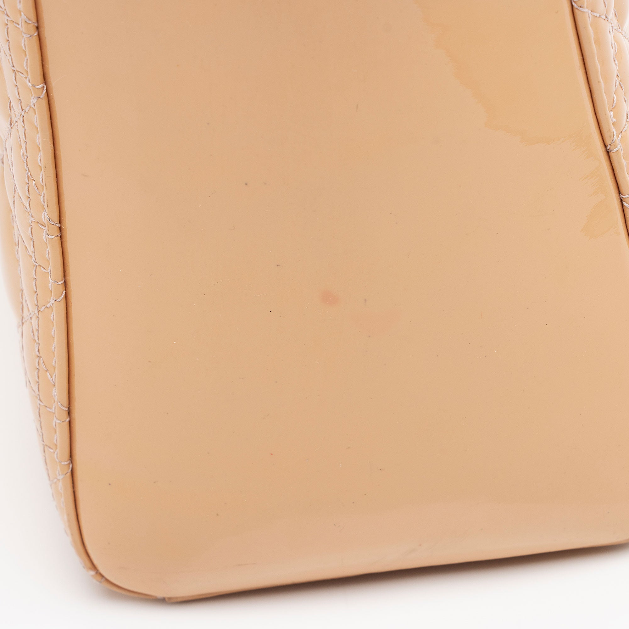 Dior Patent Leather Lady Dior Large Tote (SHF-2qzbI4)