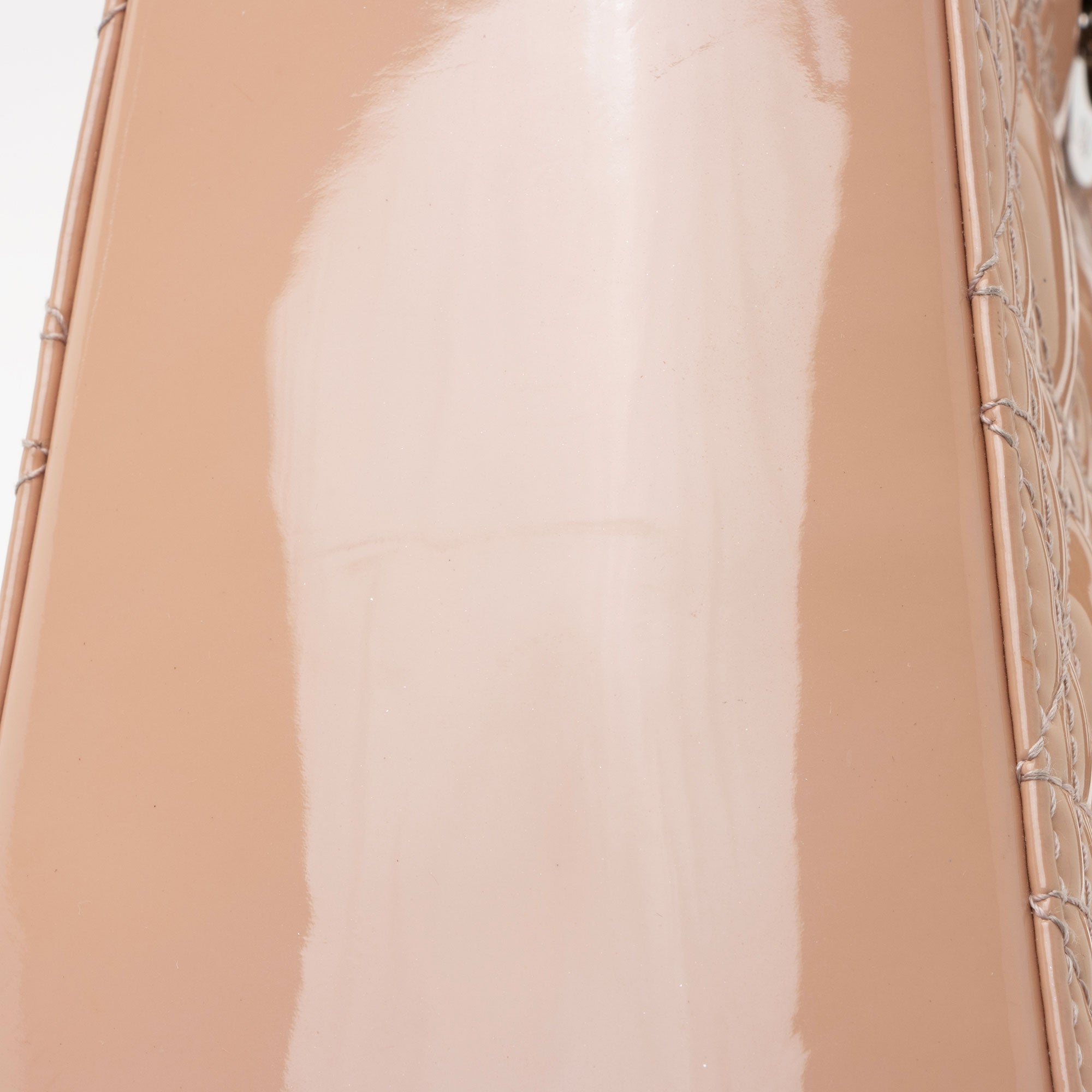 Dior Patent Leather Lady Dior Large Tote (SHF-oF5d9t)