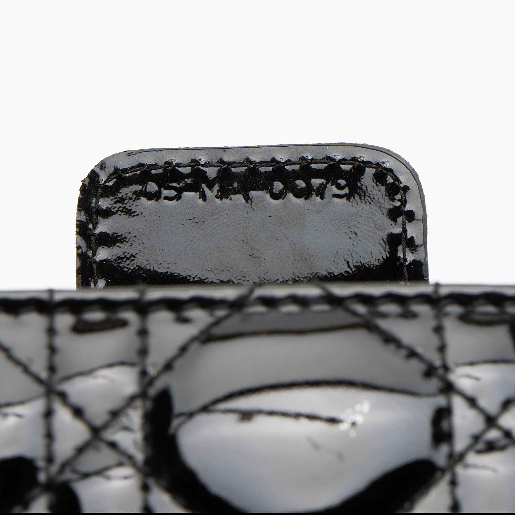 Dior Patent Leather Lady Dior Large Tote (SHF-GVZhUv)