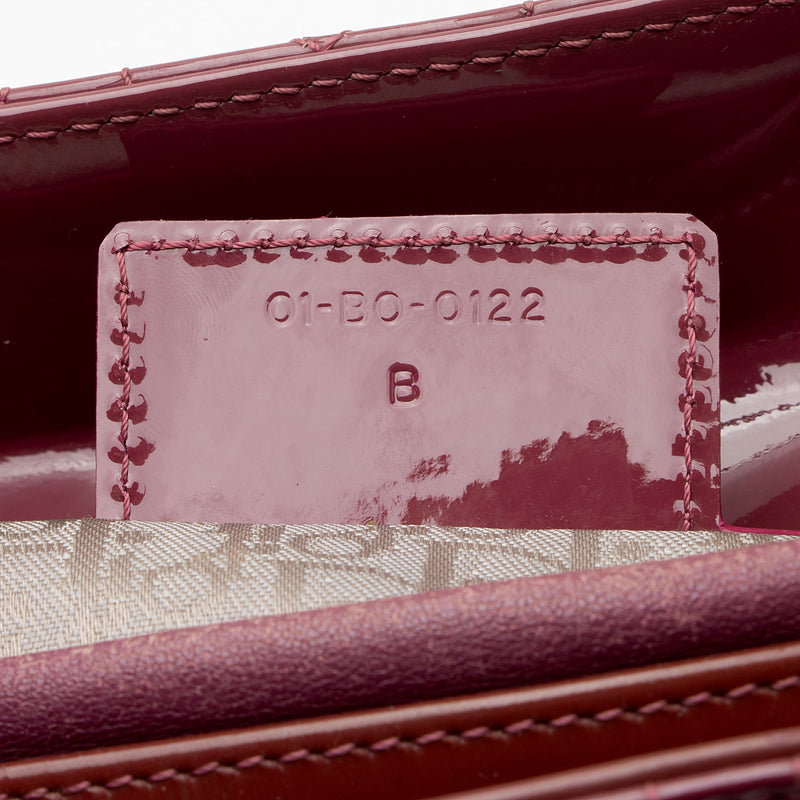Dior Patent Leather Lady Dior Medium Tote (SHF-Tr4vgf)