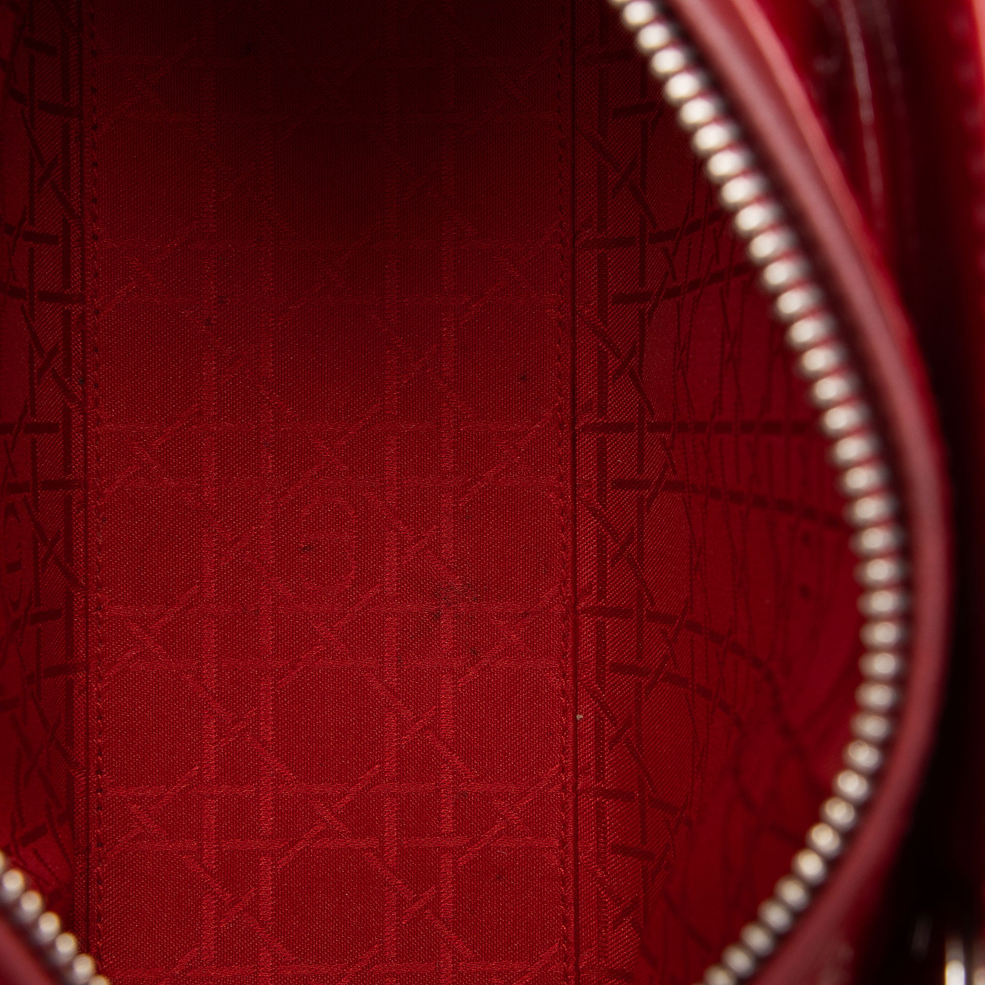 Dior Patent Leather Lady Dior Medium Tote (SHF-Wd5jCB)