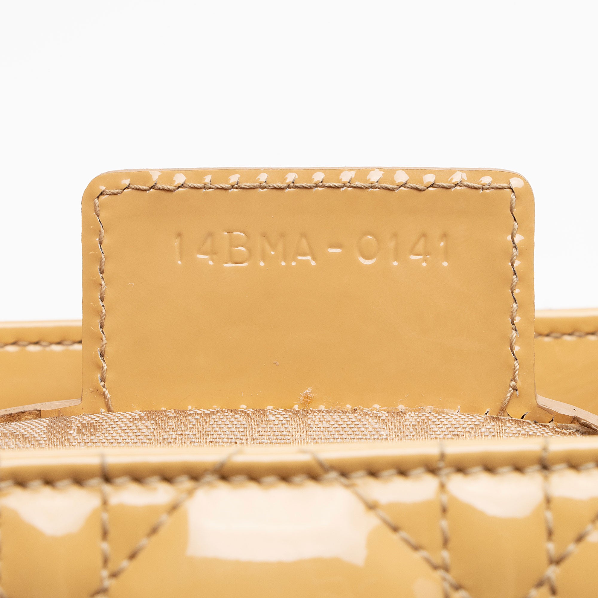 Dior Patent Leather Lady Dior Medium Tote (SHF-8qfooJ)