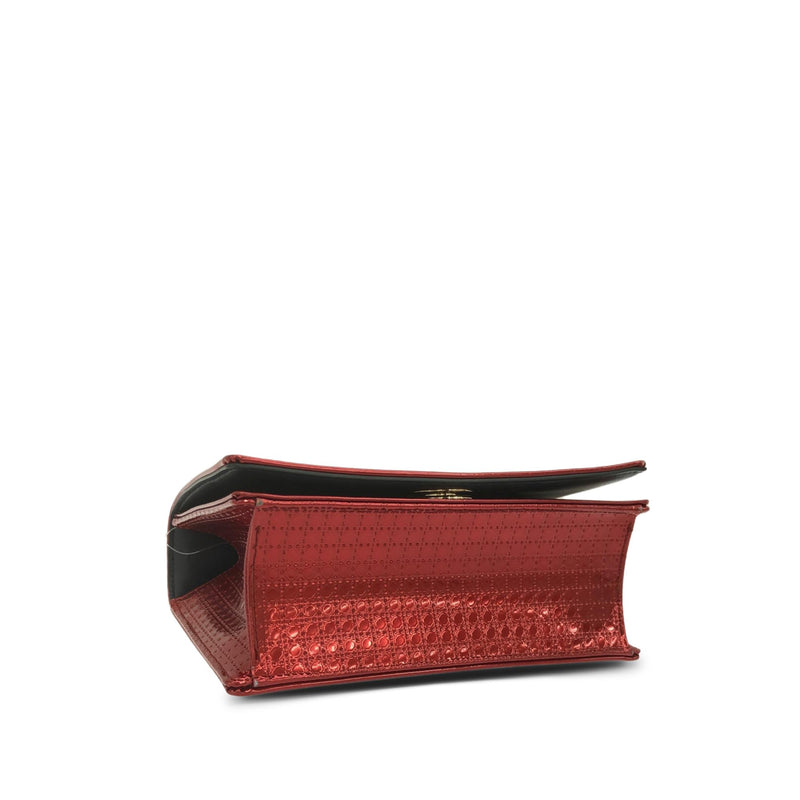 Dior Patent Microcannage Diorama Crossbody Bag (SHG-nk7GZA)