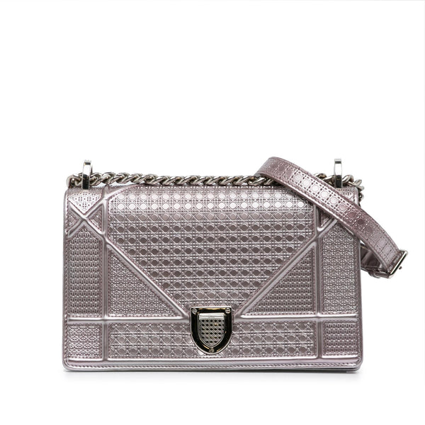 Dior Patent Microcannage Diorama Crossbody Bag (SHG-g7oTGV)