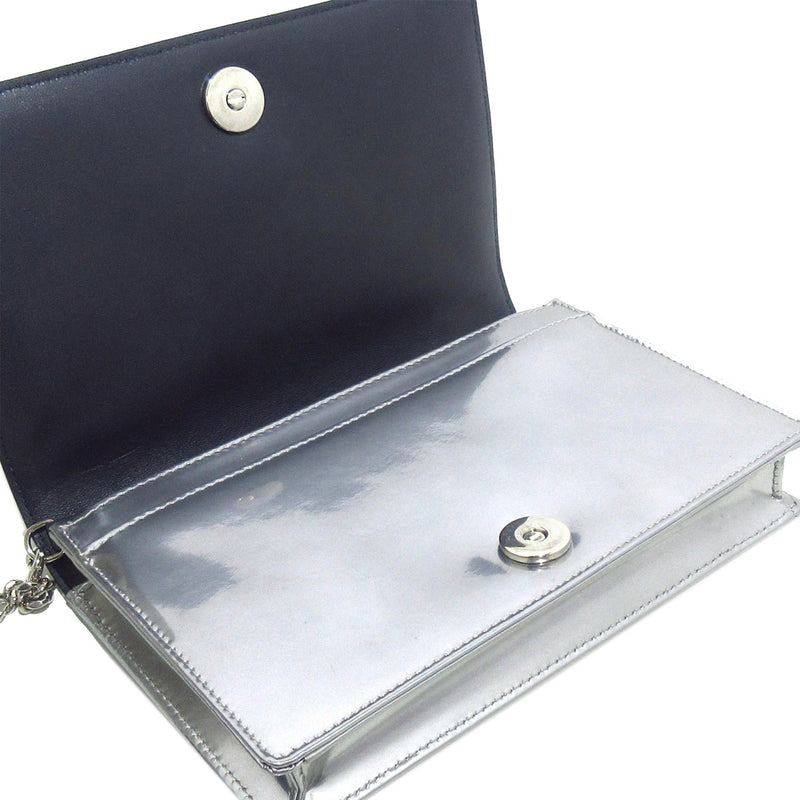 Dior Patent Microcannage Diorama Wallet on Chain (SHG-Lyb37J)