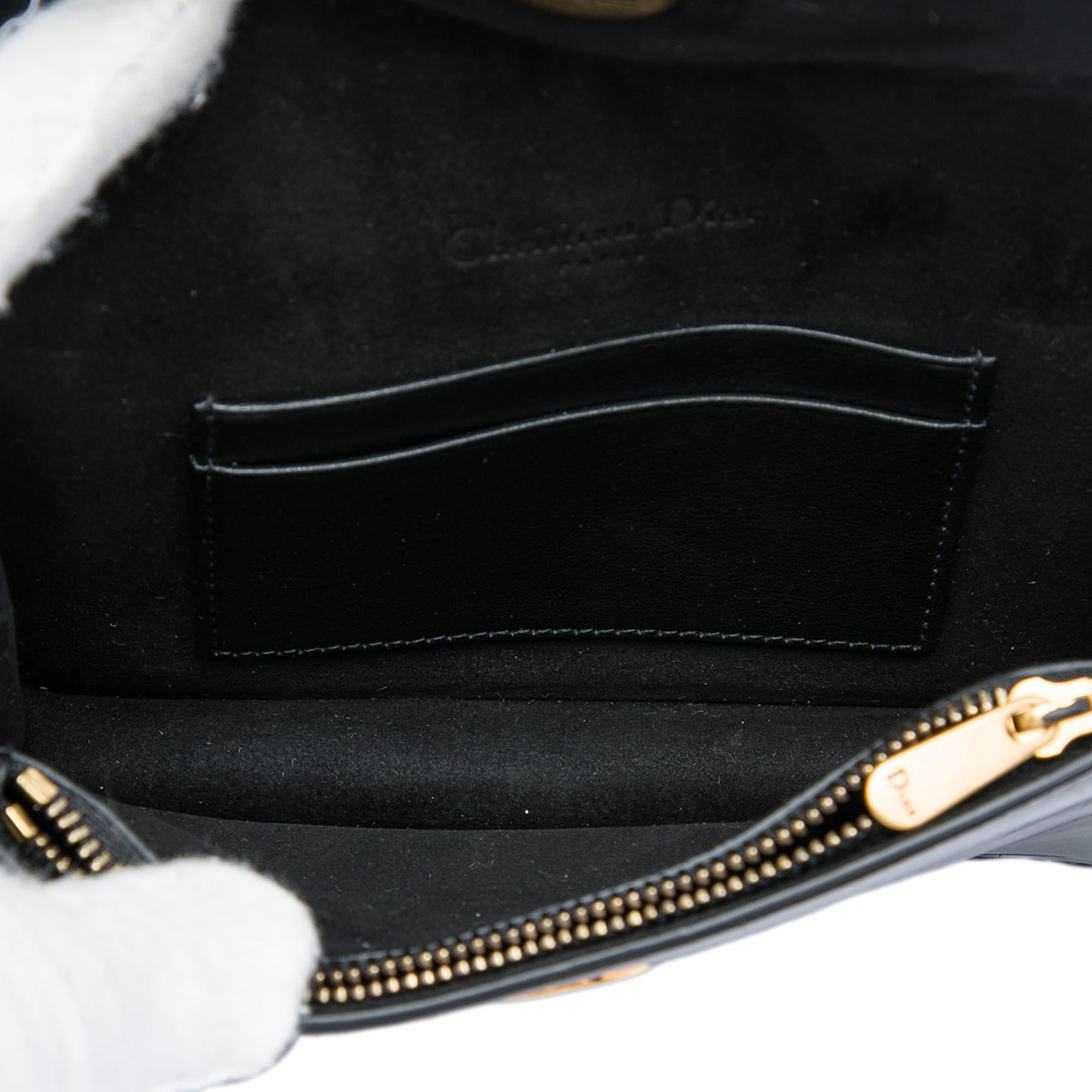 Dior Patent Saddle Belt Bag