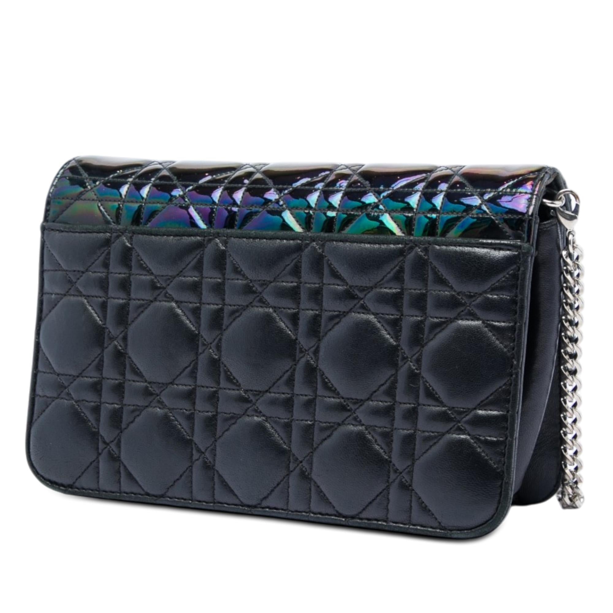 Dior Patent and Lambskin Cannage Miss Dior Promenade Crossbody
