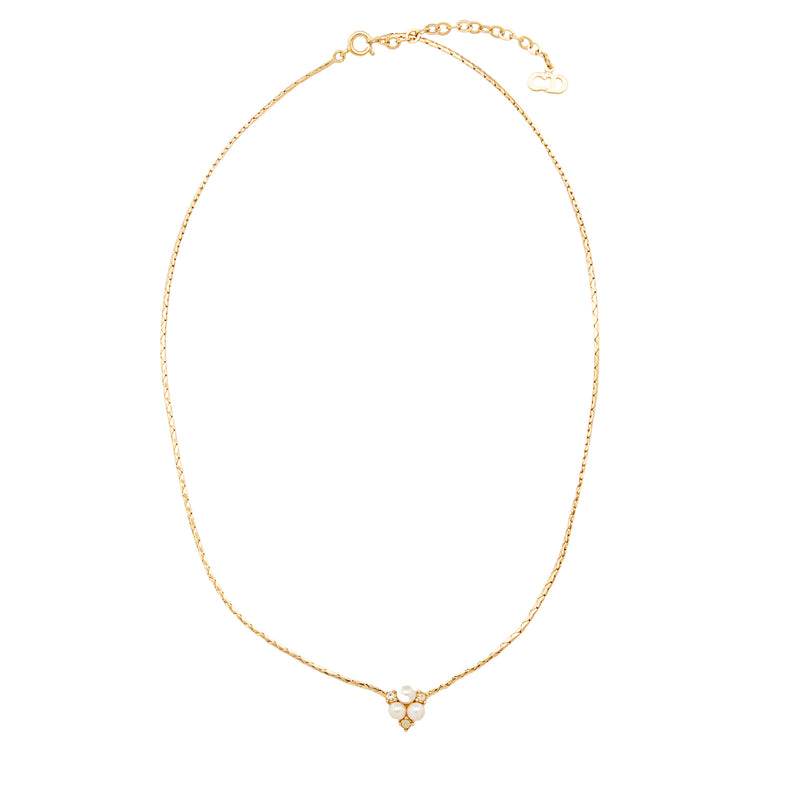 Dior Pearl Crystal Necklace (SHF-3oDzC3)
