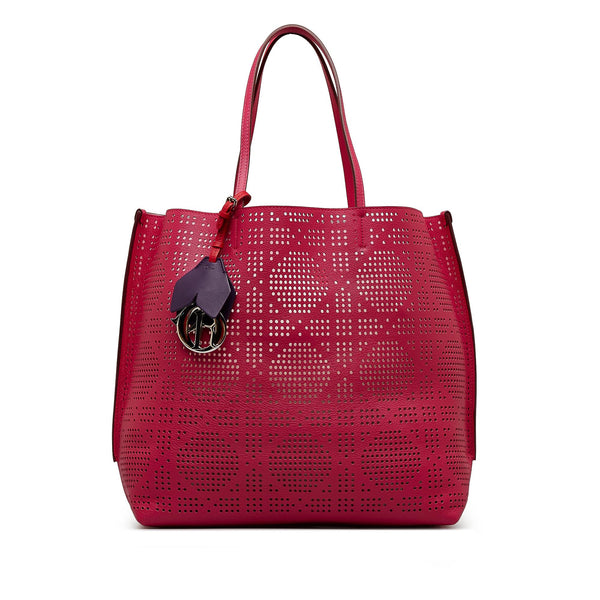 Dior Perforated Cannage Dioriva Tote (SHG-B6R2WX)