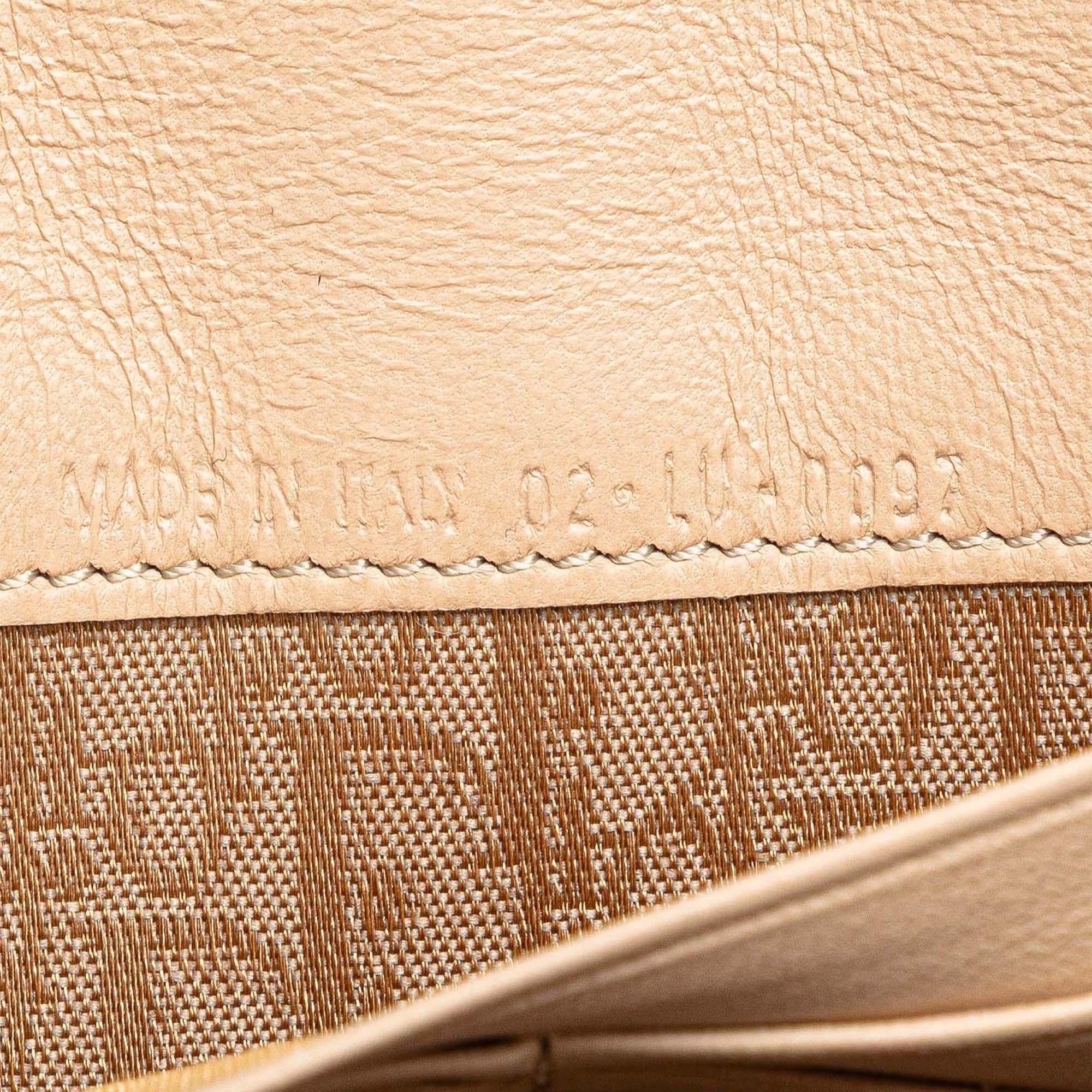 Dior Printed Canvas Buckle Strap Flap Wallet