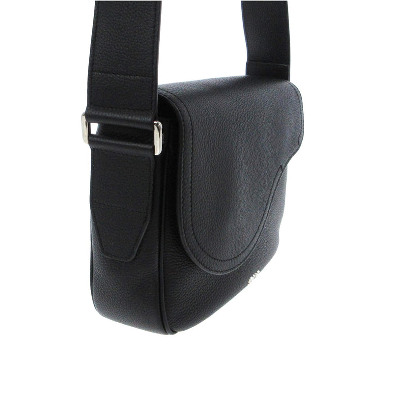 Saddle Vertical Pouch with Strap Beige and Black Dior Oblique