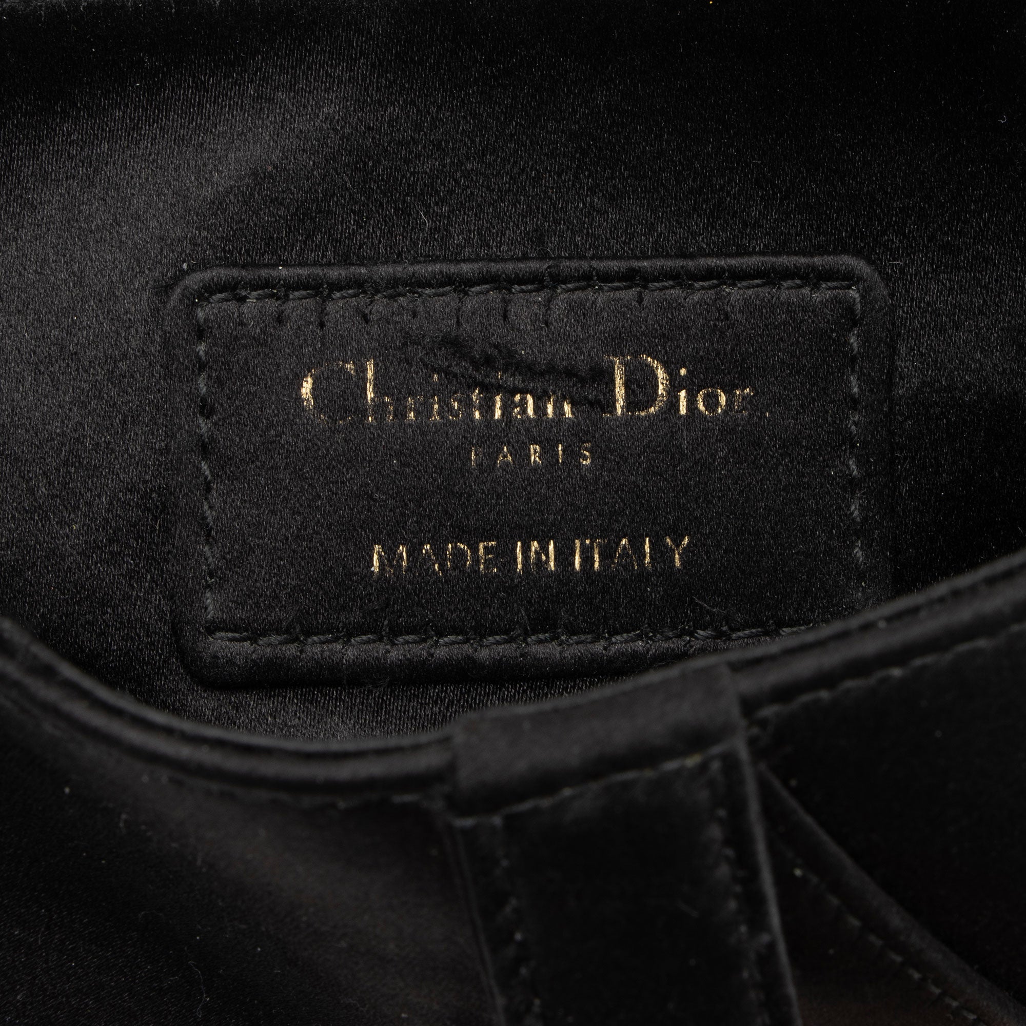 Dior Satin Crystal Saddle Mini Bag