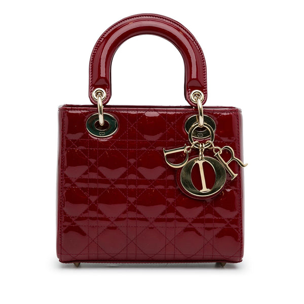 Dior Small Cannage Patent Lady Dior (SHG-KCFGD4)