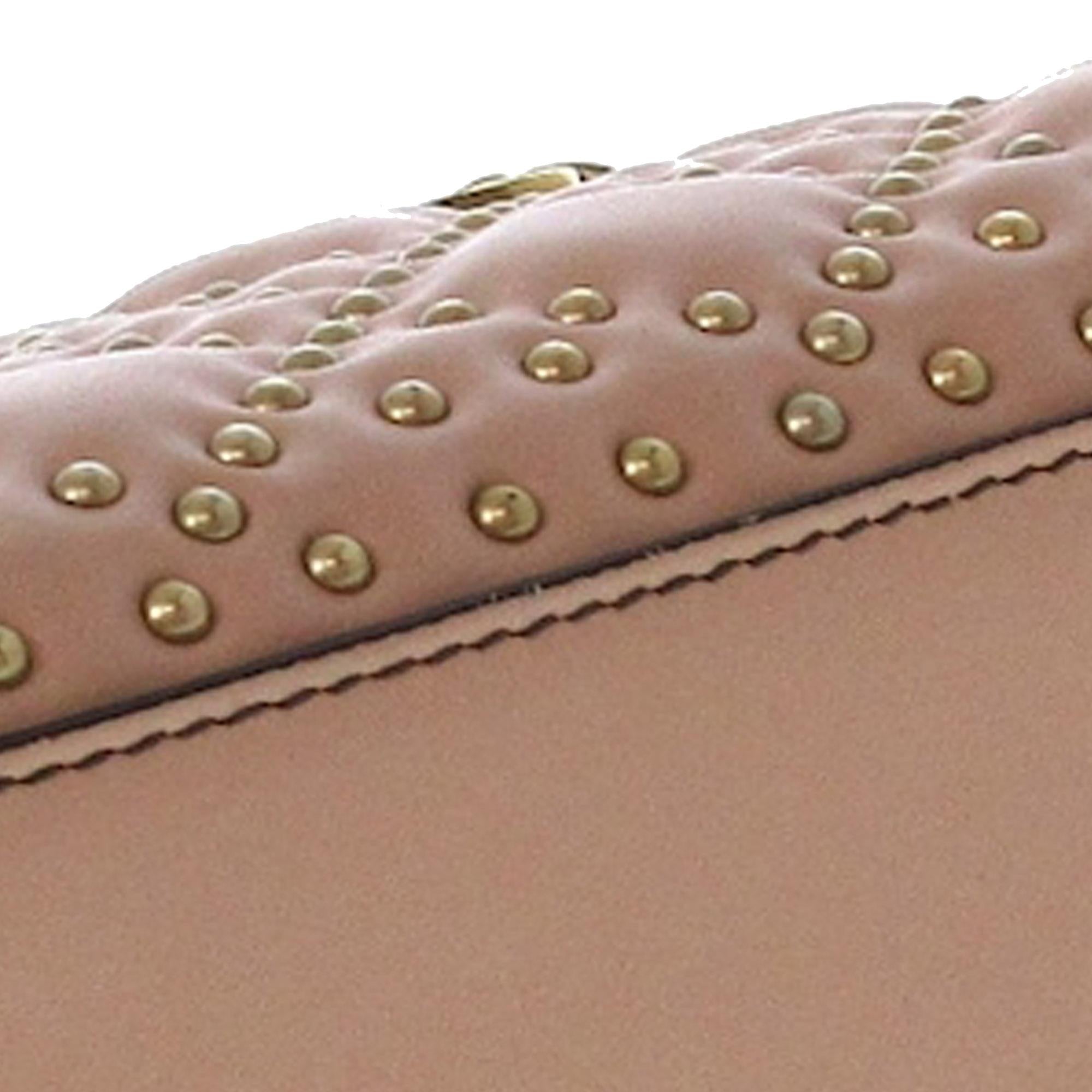 Dior Small Cannage Supple Lady Dior Studded Leather Satchel (SHG-AKuaqA)