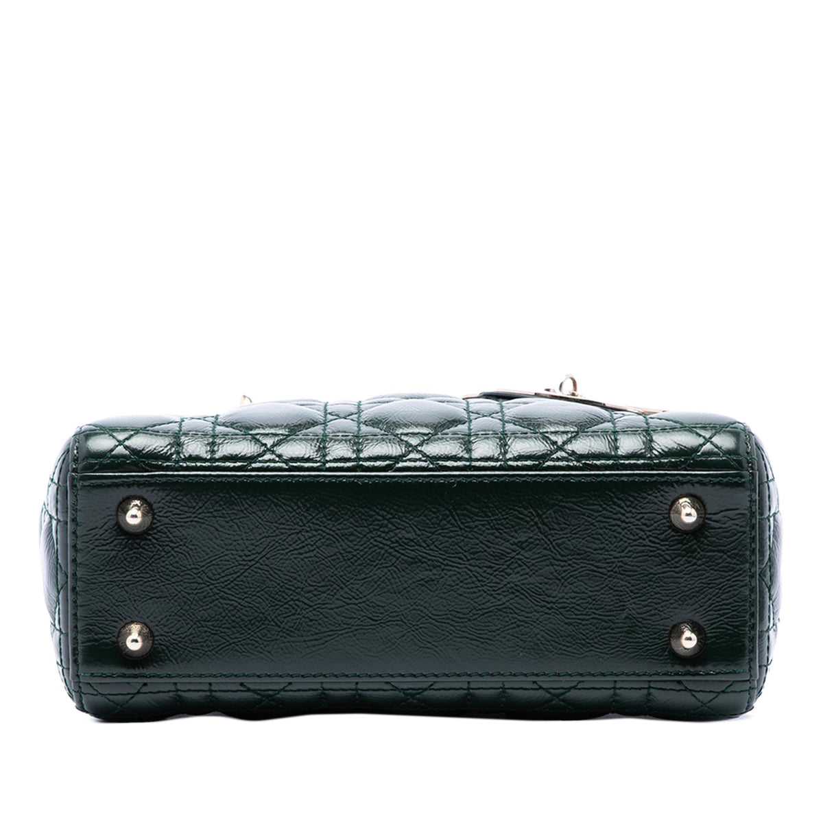 Dior Small Crinkled Patent Cannage Lady Dior