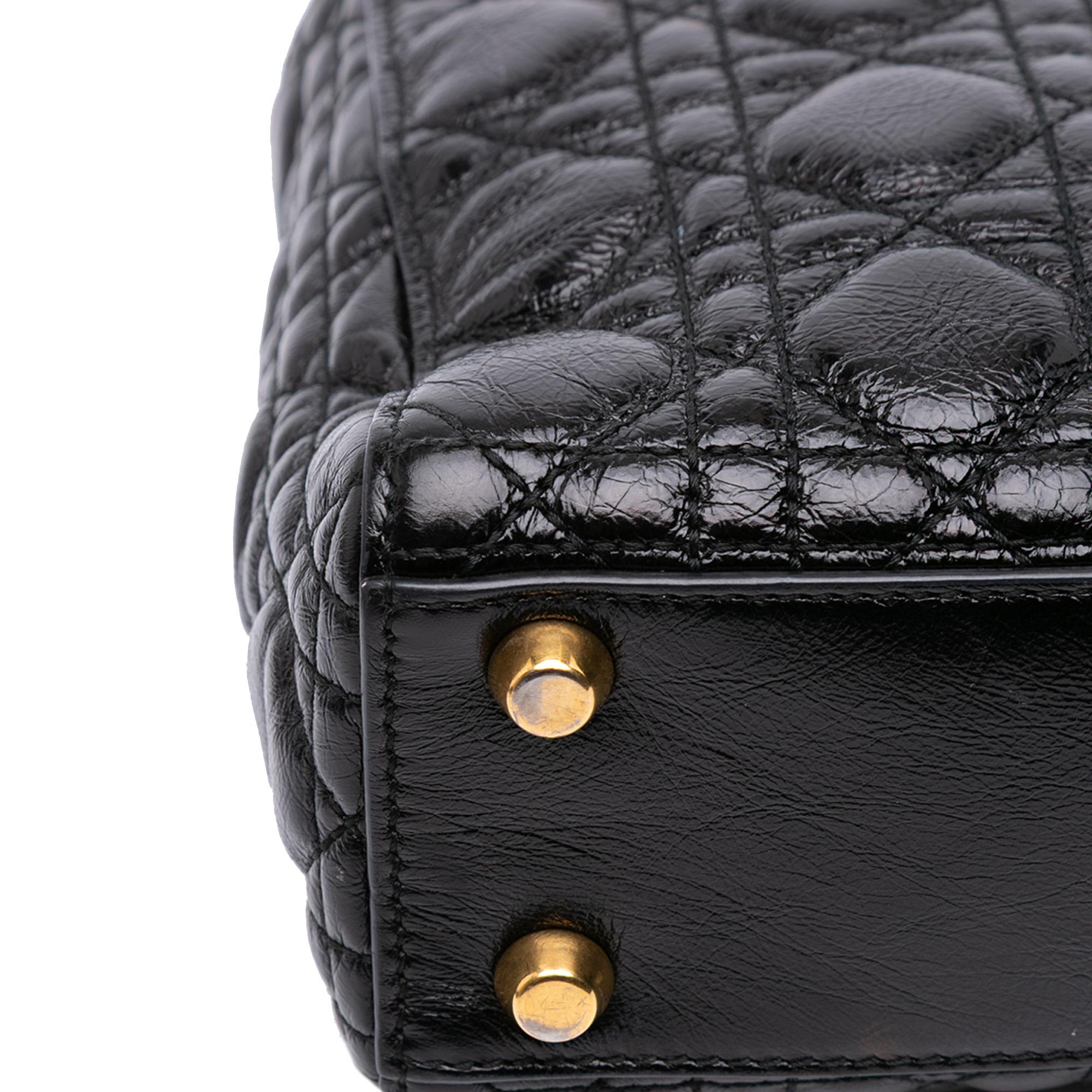 Dior Small Crinkled Patent Cannage My ABCDior Lady Dior