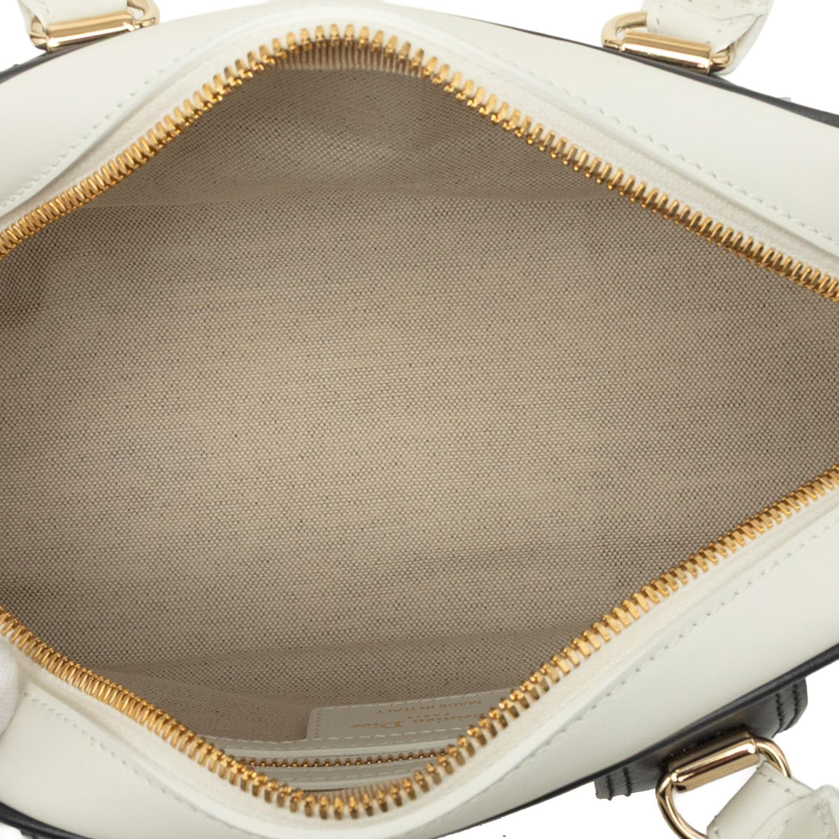 Dior Small Leather Dior Vibe Zip Bowling Bag