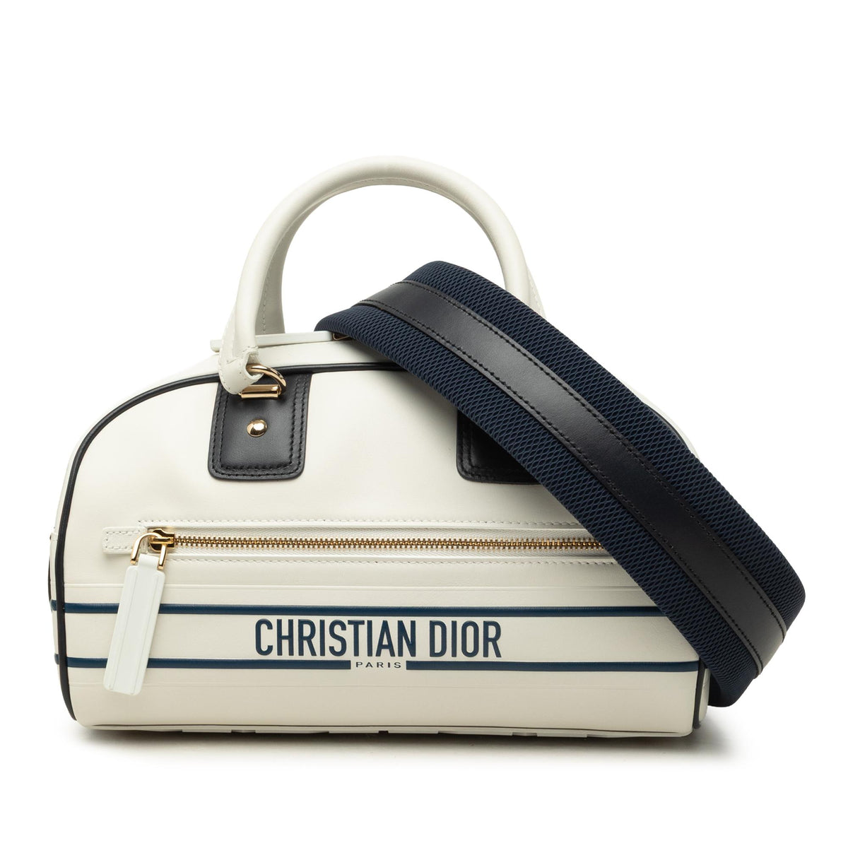 Dior Small Leather Dior Vibe Zip Bowling Bag