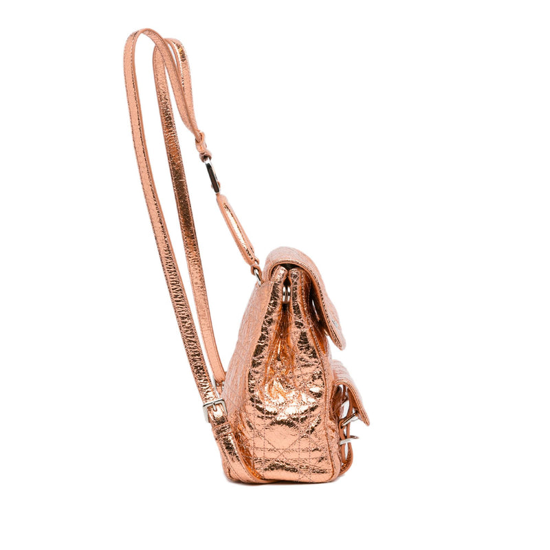 Dior Small Metallic Cannage Stardust Backpack (SHG-Ep0Yhg)