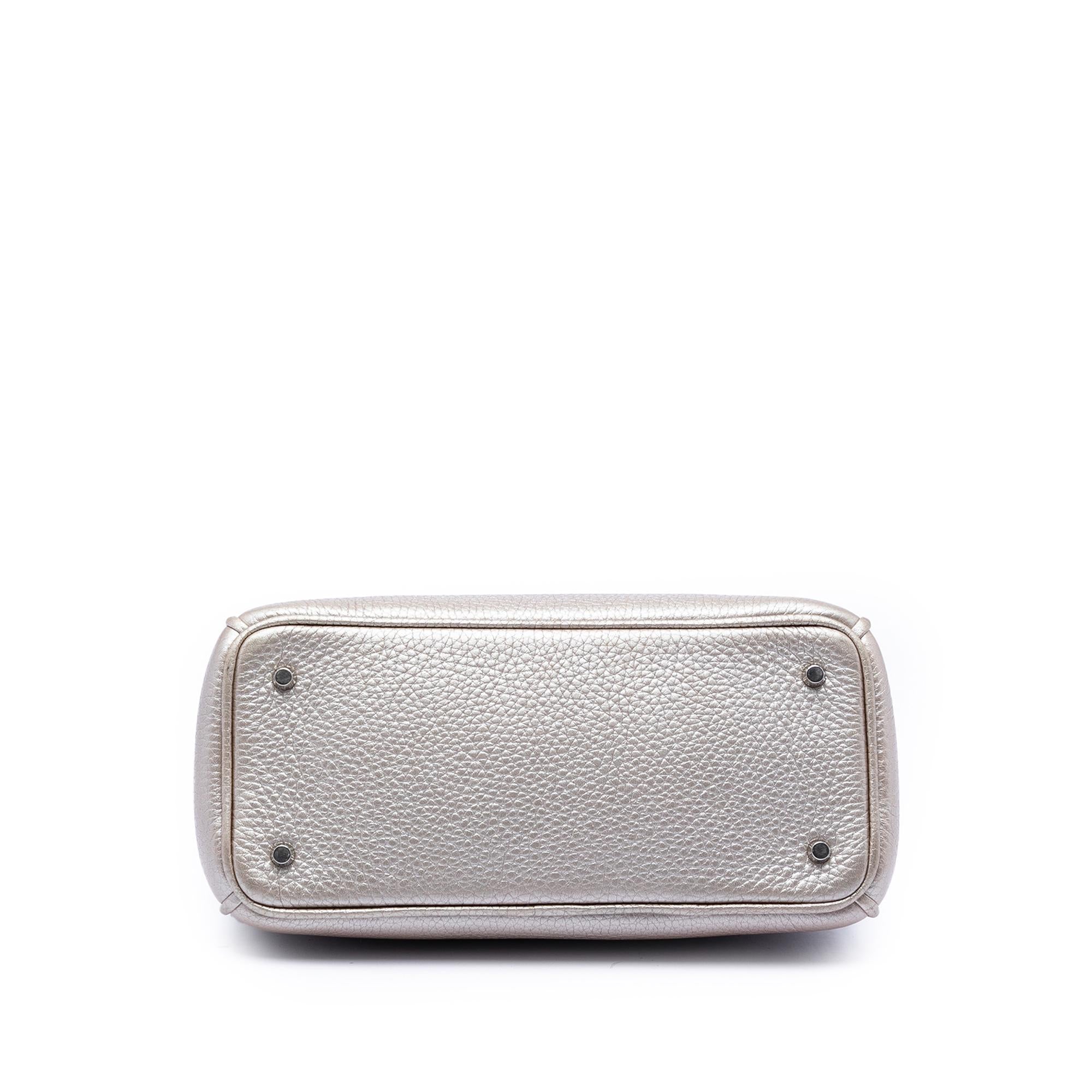 Dior Small Metallic Leather Diorissimo Satchel