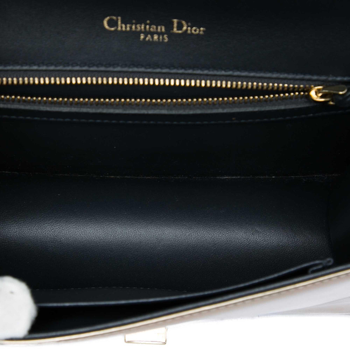 Dior Small Metallic Patent Microcannage Diorama Flap