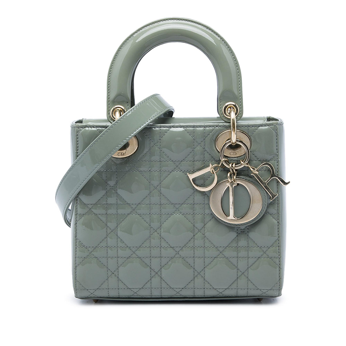 Dior Small Patent Cannage Lady Dior