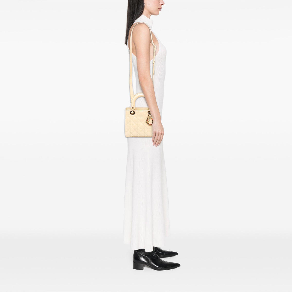 Dior Small Patent Cannage Lady Dior