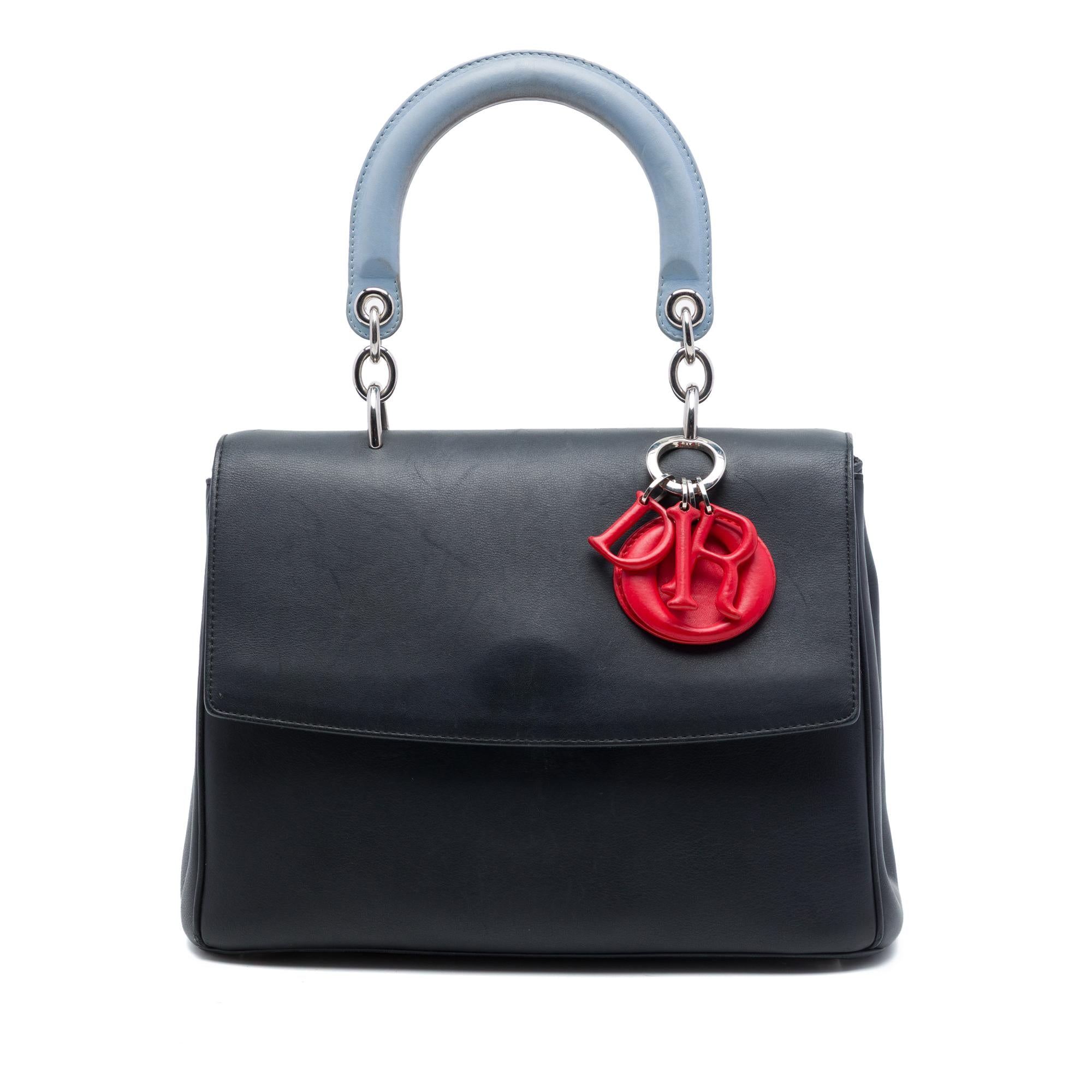 Dior Small Tricolor Calfskin Be Dior Flap