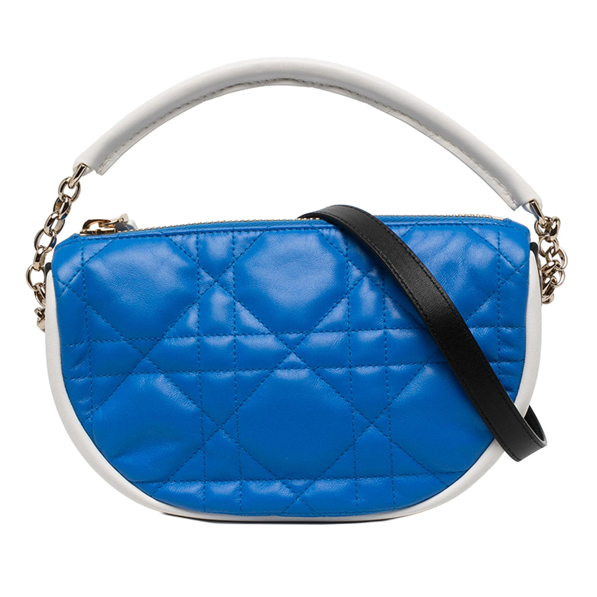 Dior Small Tricolor Lambskin Cannage Dior Vibe Hobo
