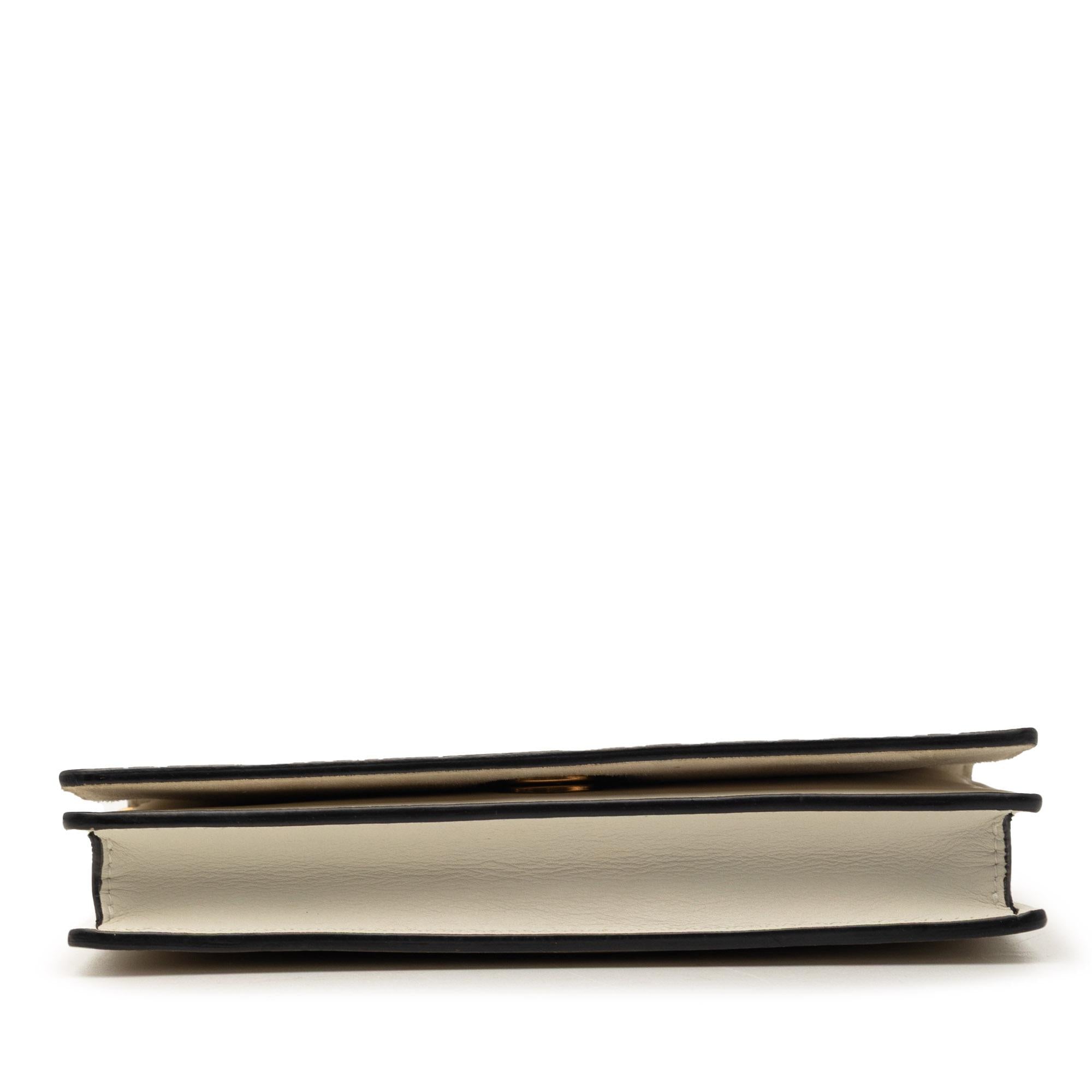 Dior Stars Printed Calfskin Wallet on Chain