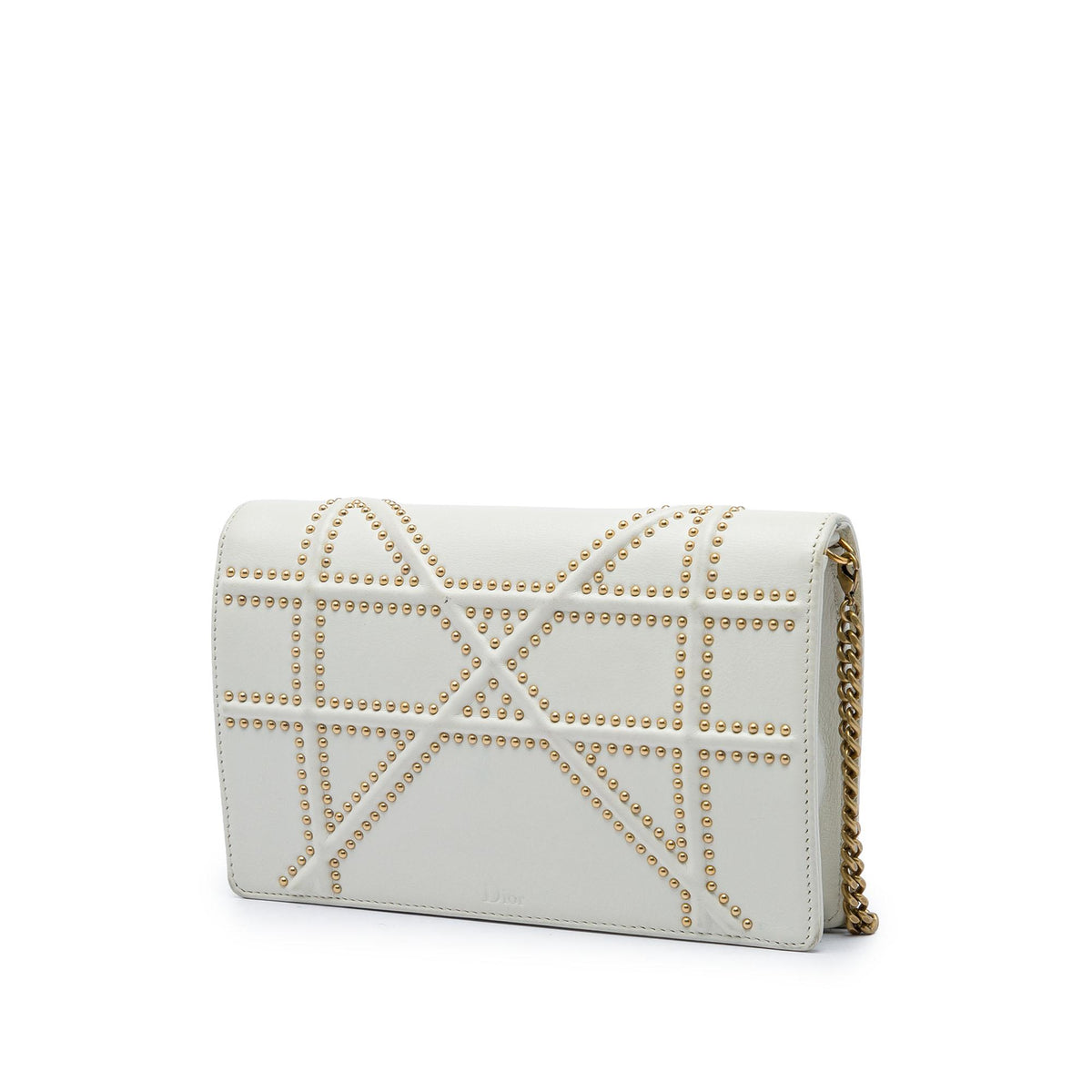 Dior Studded Calfskin Diorama Wallet on Chain