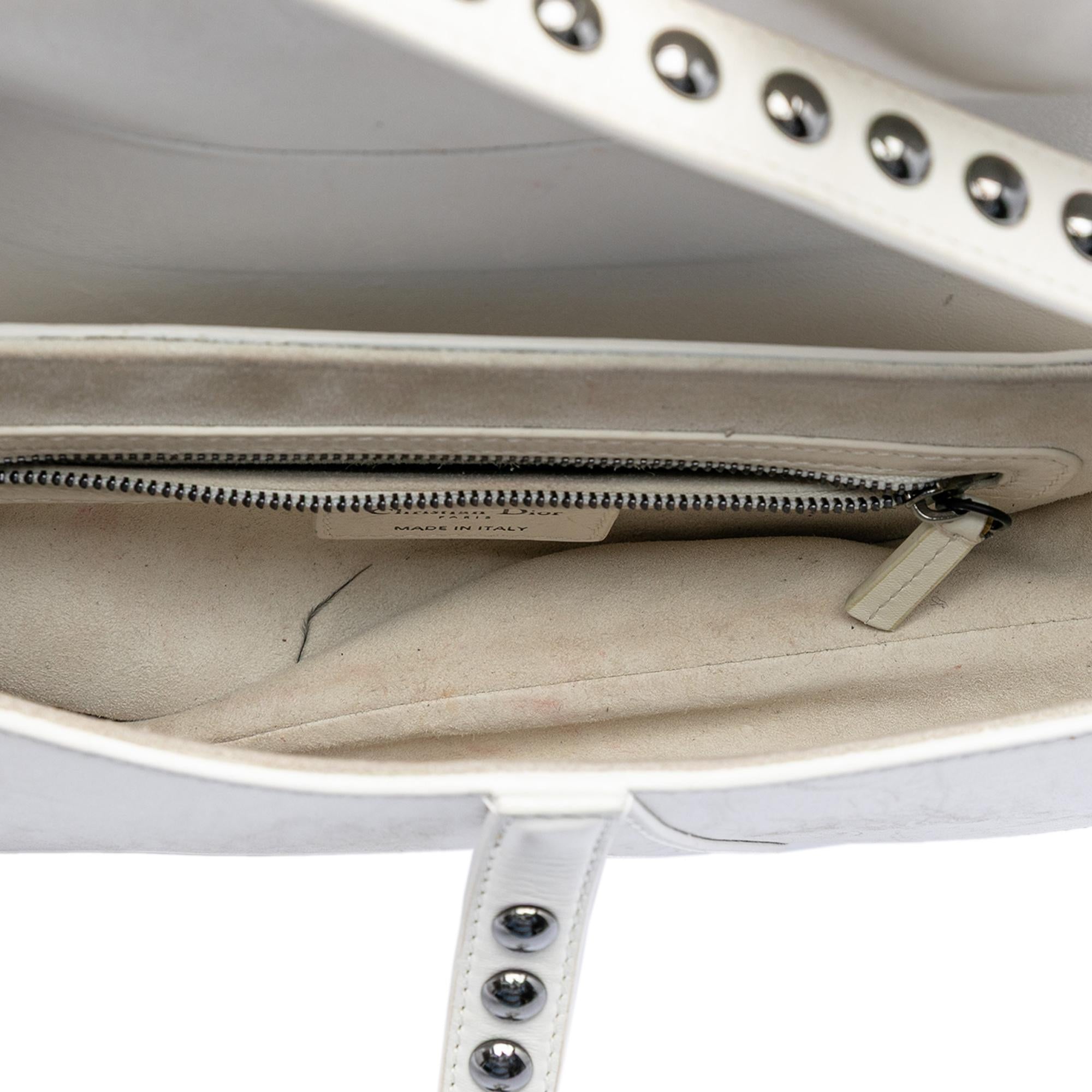 Dior Studded Leather Saddle Bag