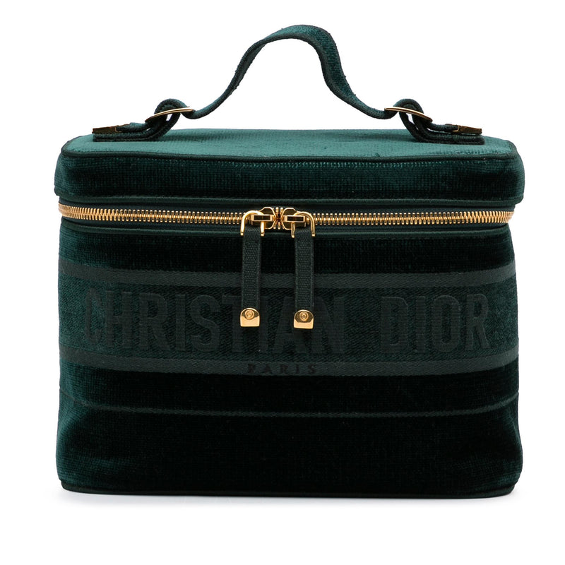 Dior Velvet Cannage Vanity Bag (SHG-S4ERmE)