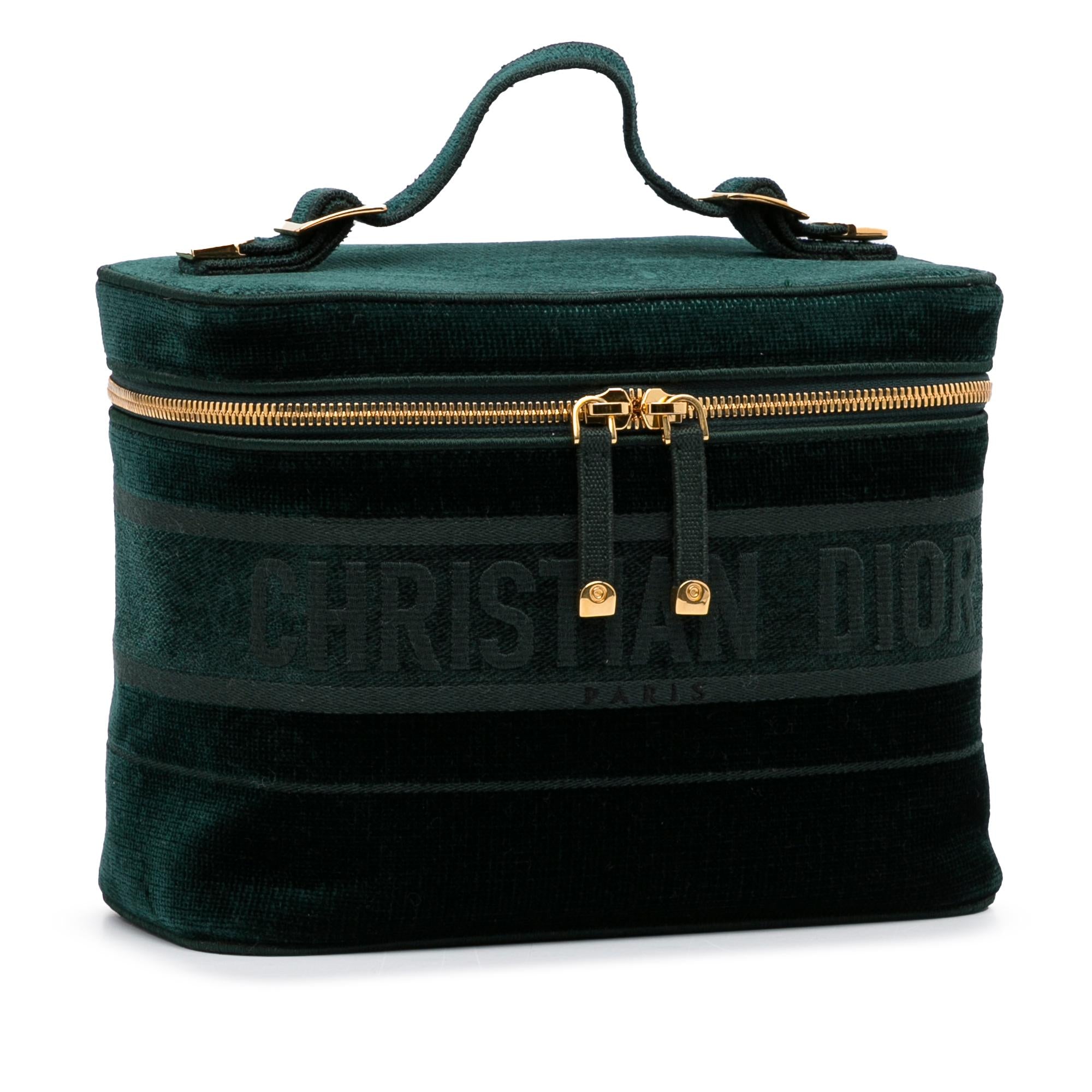 Dior Velvet Cannage Vanity Bag (SHG-S4ERmE)