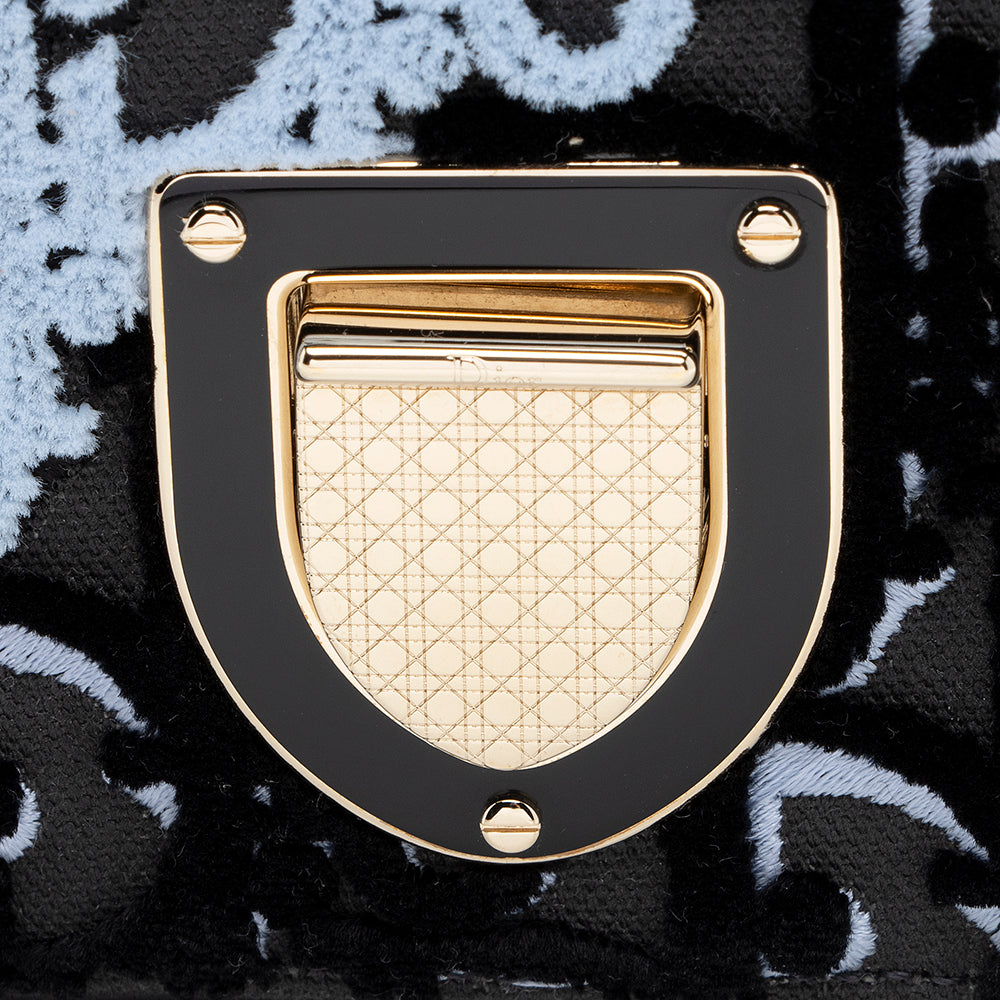 Dior Velvet Diorama Medium Shoulder Bag (SHF-16890)