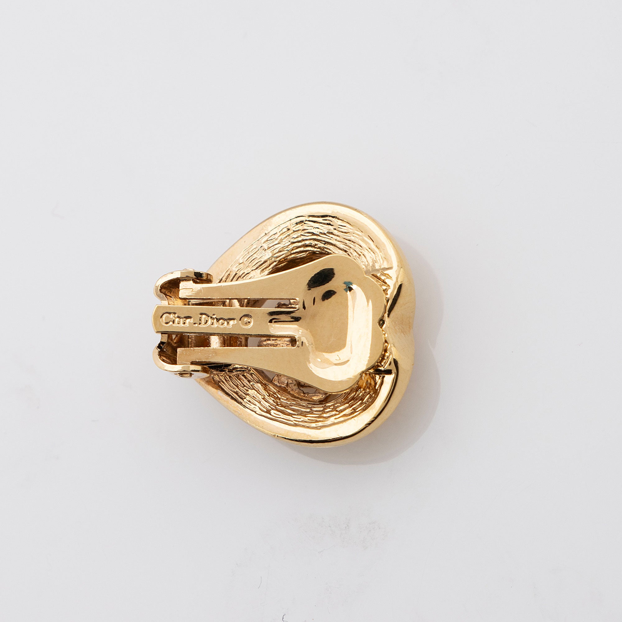 Dior Vintage Crystal Heart Clip on Earrings (SHF-cKu1tS)