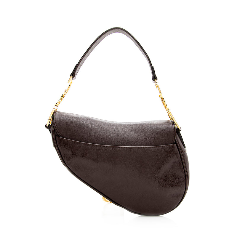 Dior Vintage Leather Saddle Bag (SHF-19036)