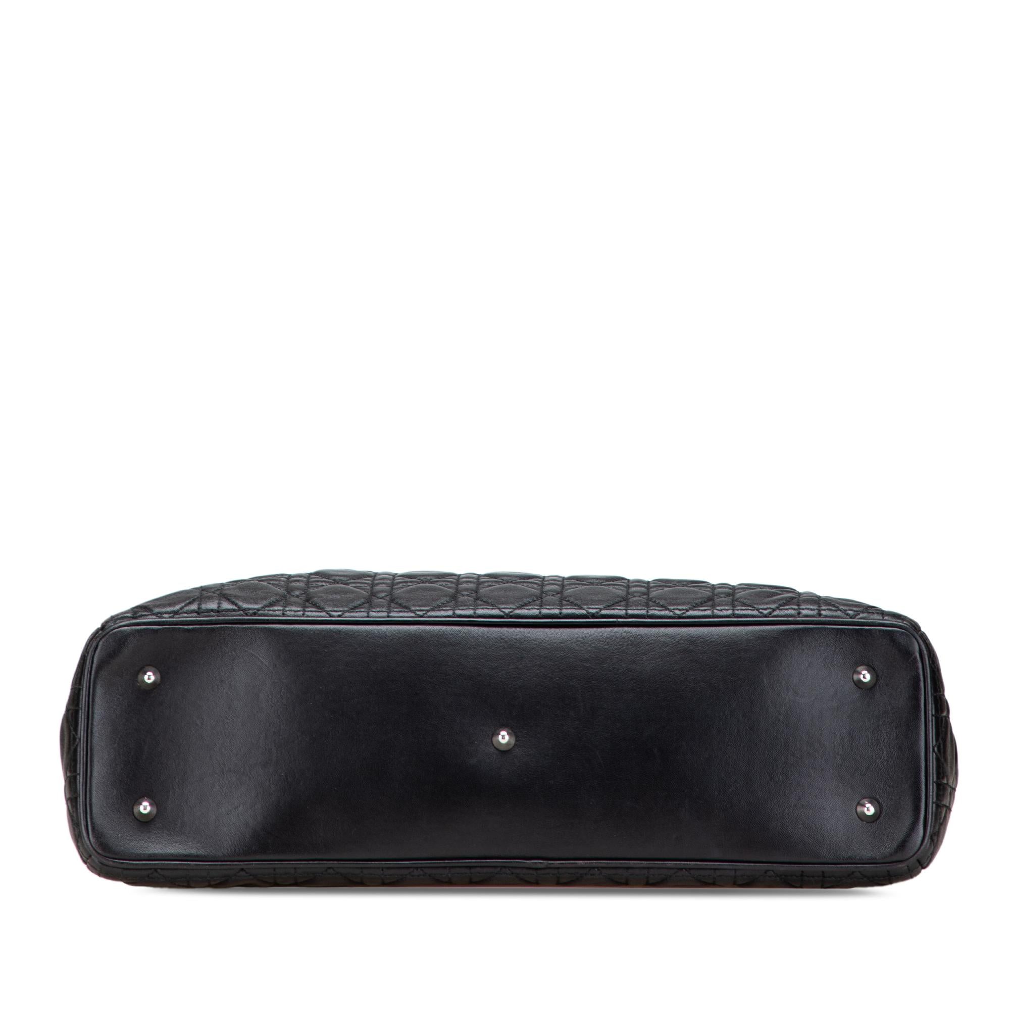 Dior XL Lambskin Cannage Lady Dior