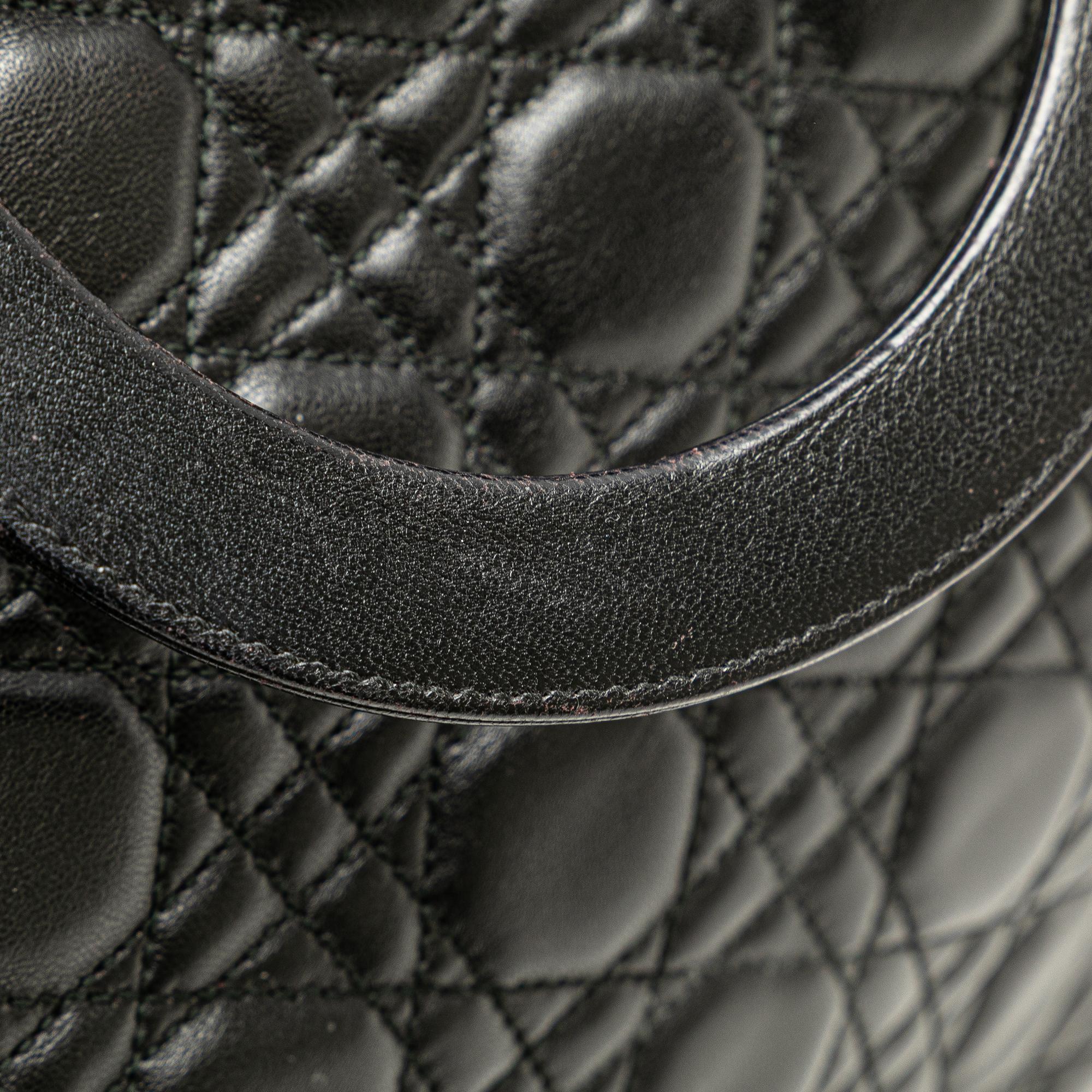 Dior XL Lambskin Cannage Lady Dior