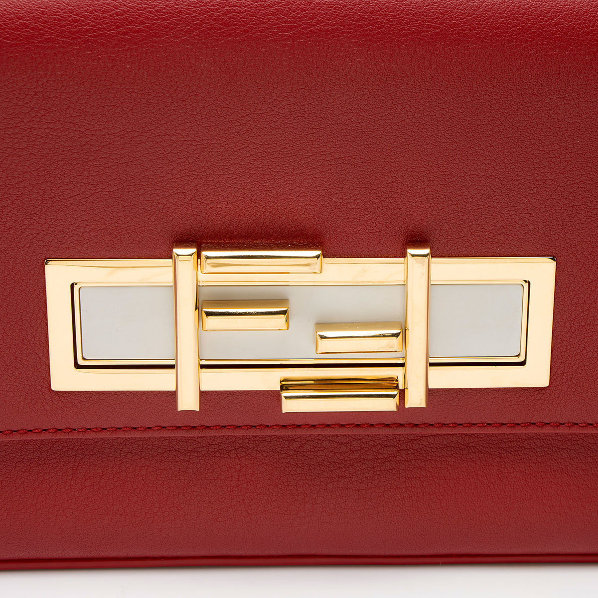 Fendi Calfskin 3Baguette Shoulder Bag