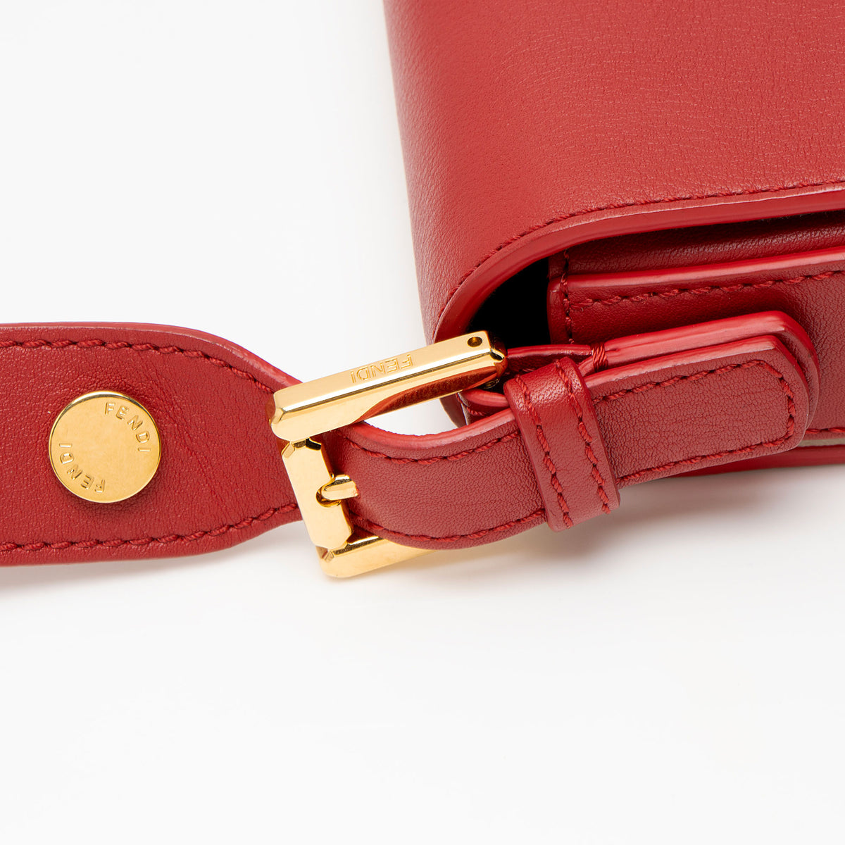 Fendi Calfskin 3Baguette Shoulder Bag