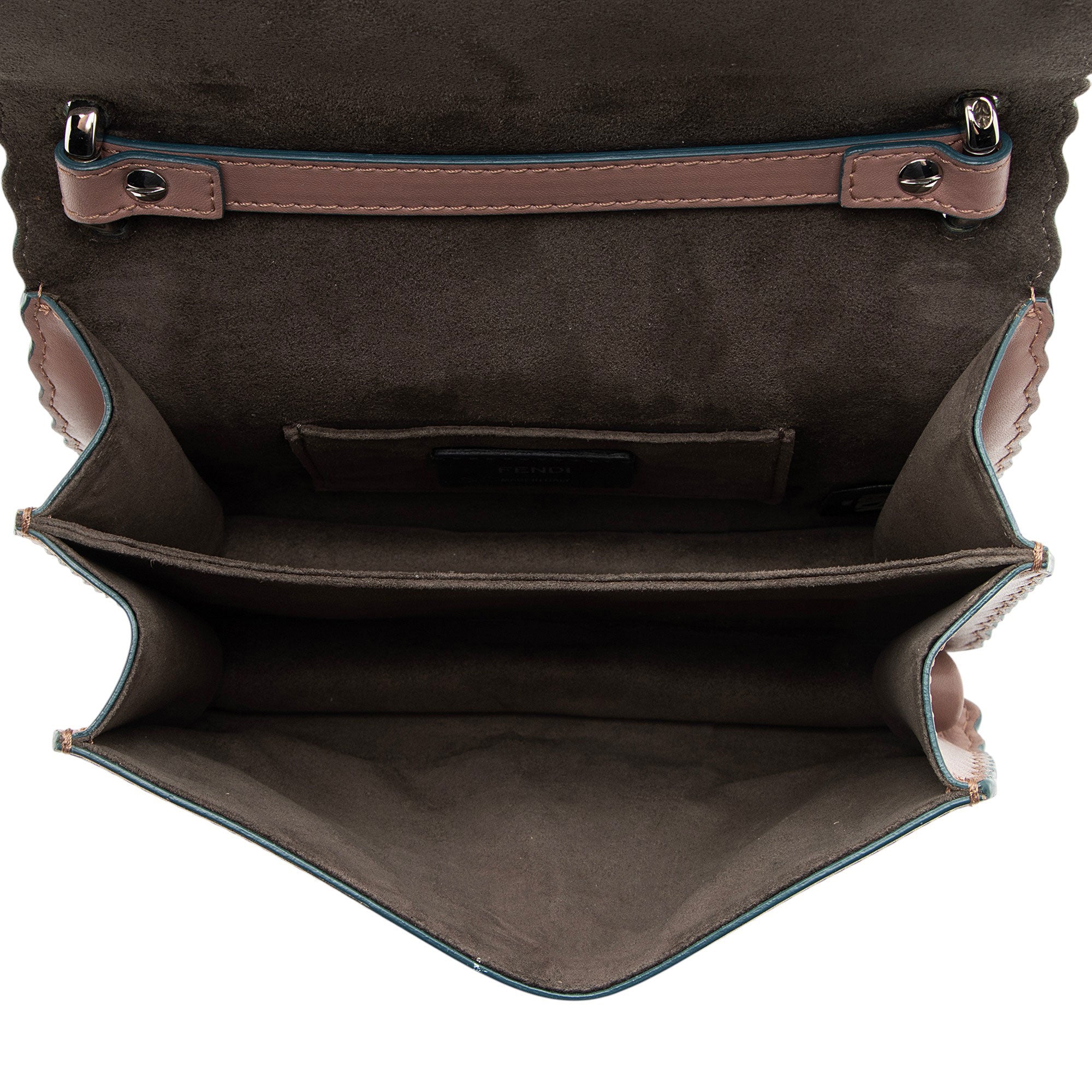Fendi Calfskin Kan I Mini Shoulder Bag