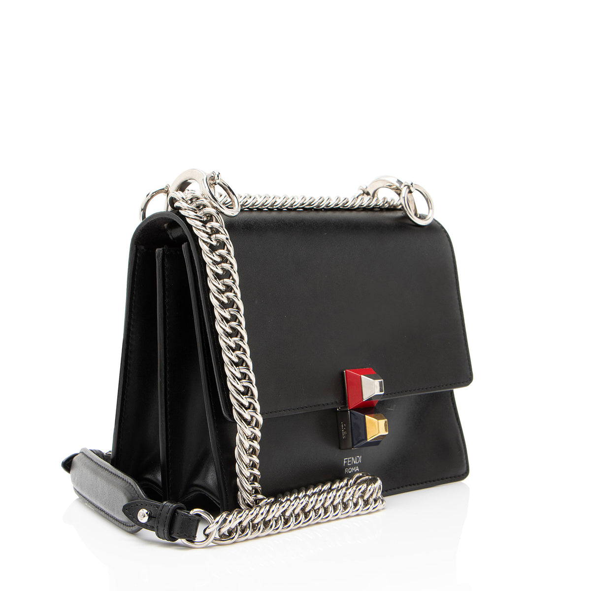 Fendi Calfskin Kan I Small Shoulder Bag