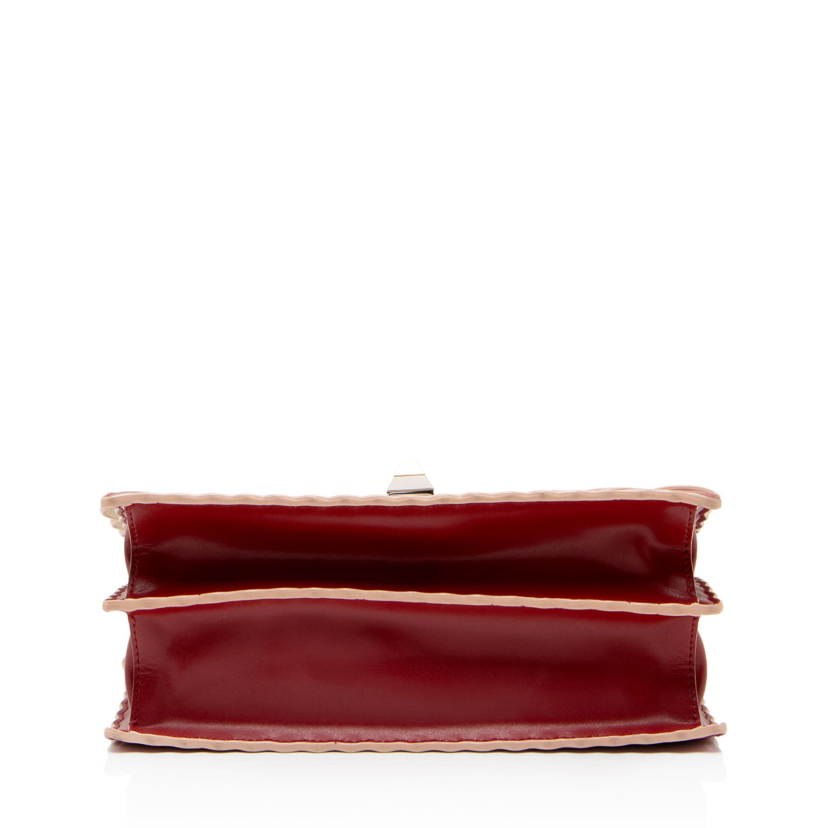 Fendi Calfskin Studded Kan I Medium Shoulder Bag